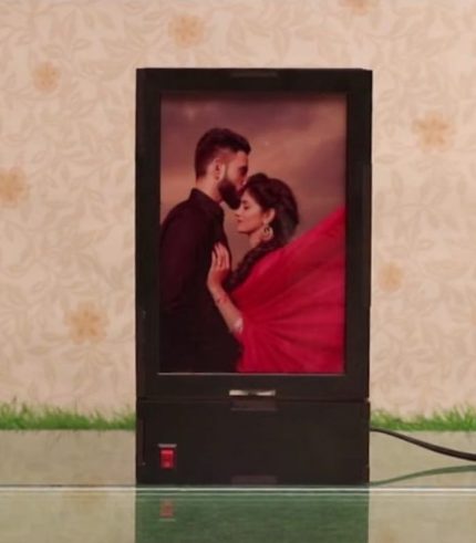 Personalized Rectangle Rotating Lamp