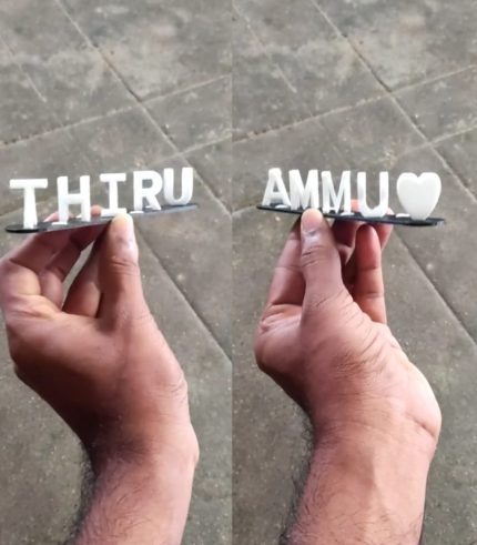 Personalized 3D Flip Name