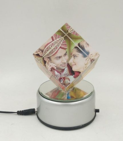 Personalized Rotating Crystal Cube