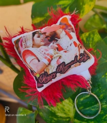 Personalized Photo Pillow Key Chains