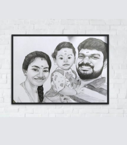 Personalized Pencil sketch Frames