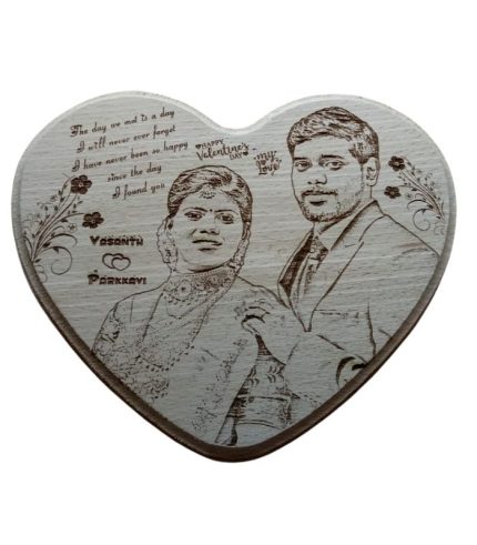 Personalized Heart Shape Wooden Poster