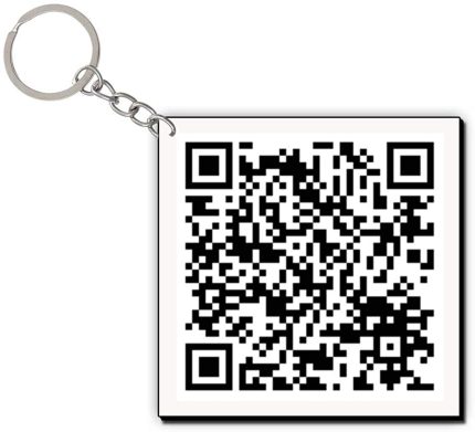 QR Message keychain